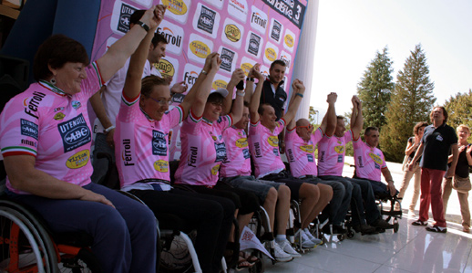 Giro d'Italia Handbike - le maglie rosa